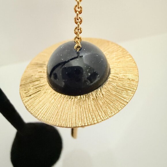 Milk Tooth Precipice Planet & Dagger Design Statement Earrings Sparkle Galaxy - Picture 6 of 15